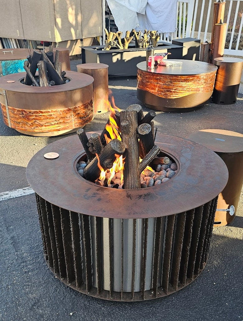 Steel Fire Logs – Circle Pit Edition