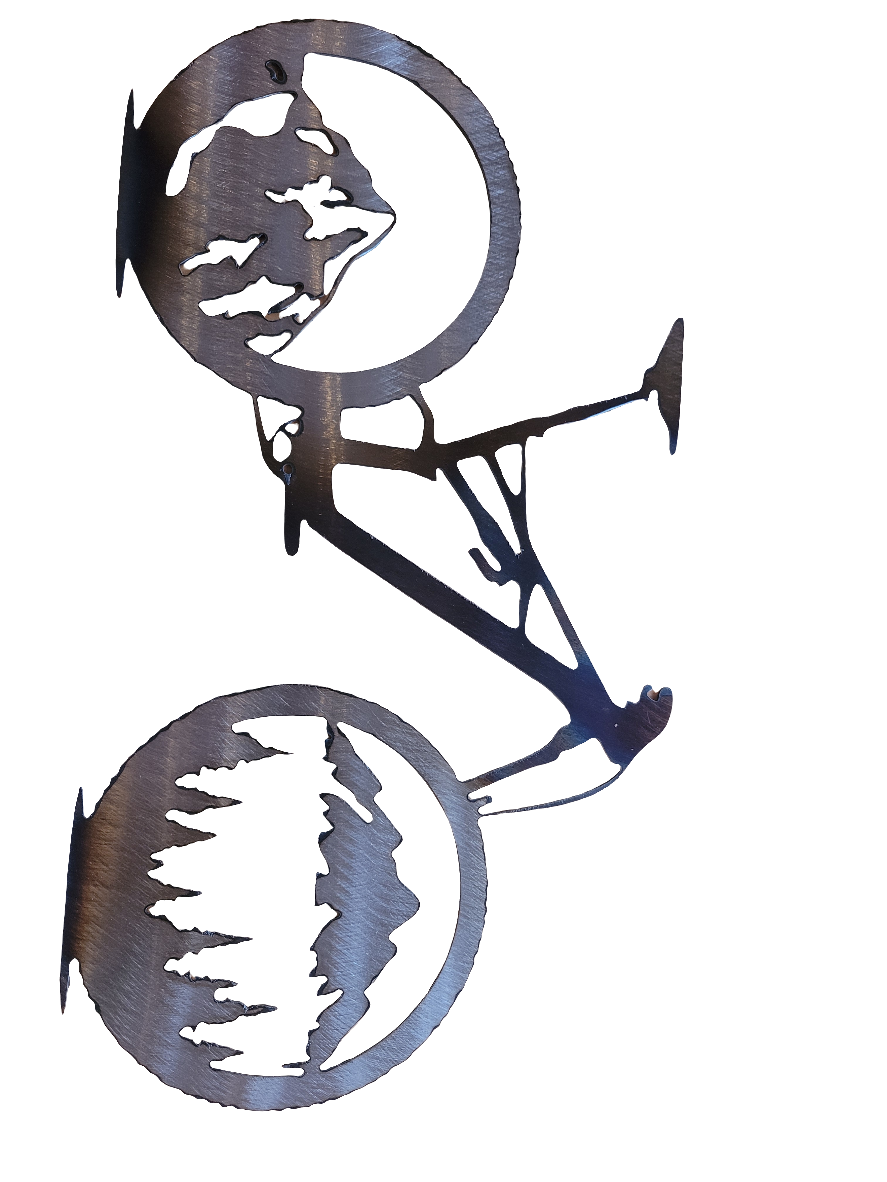Mountain bike wall art