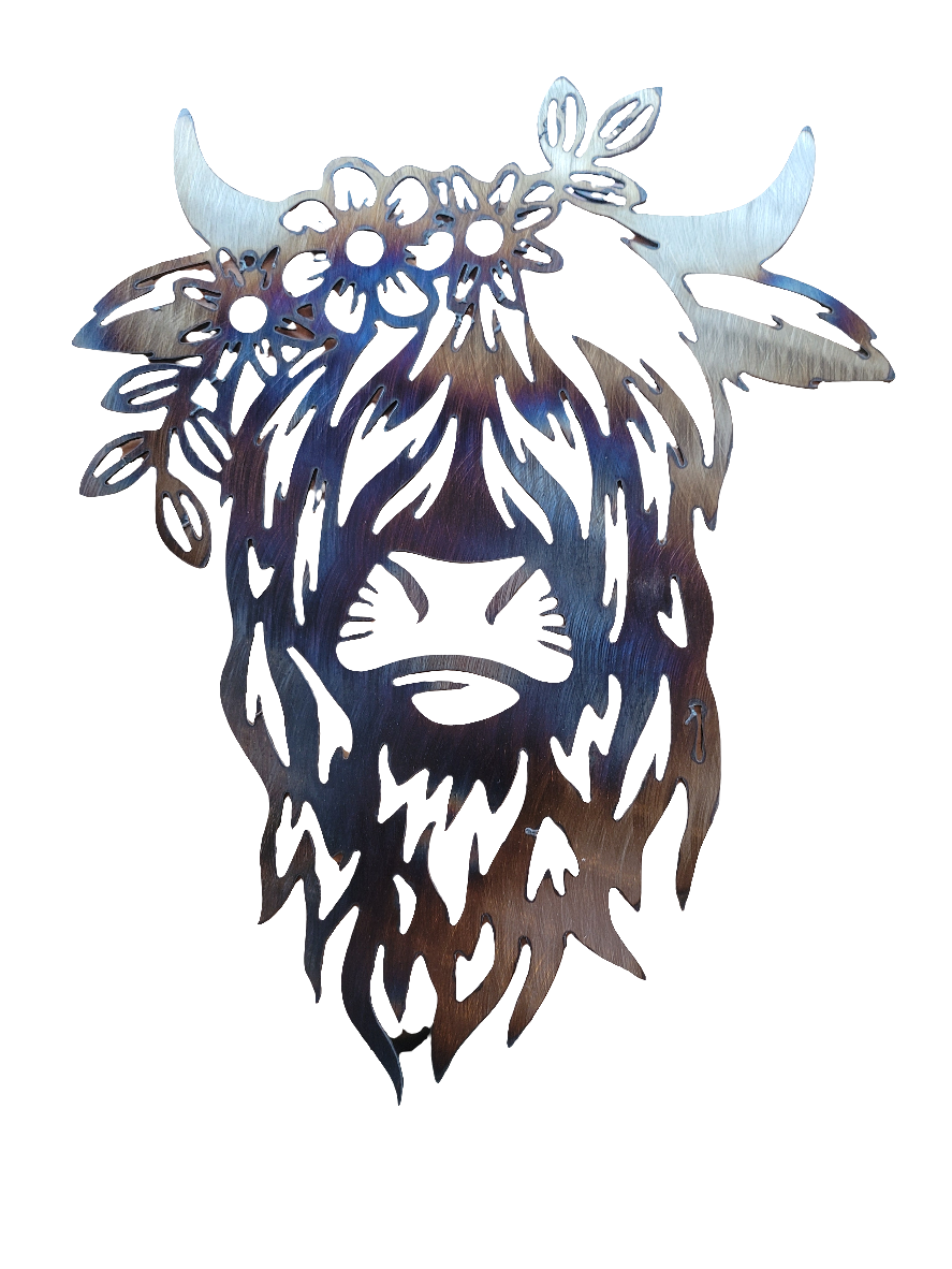 Highland cow wall art