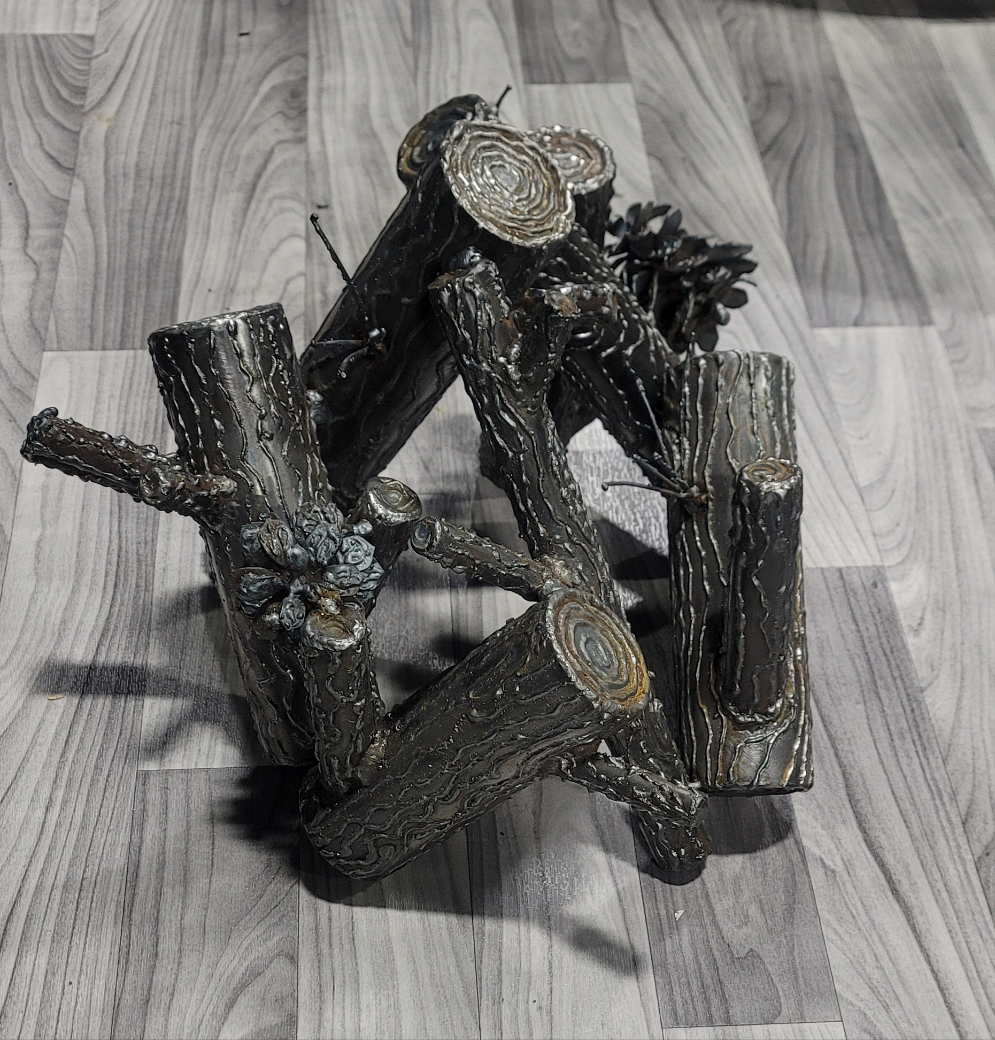 Steel fire logs