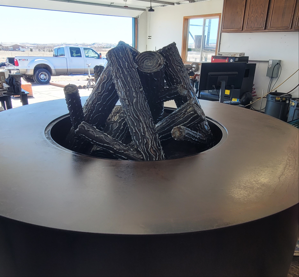 Steel fire logs