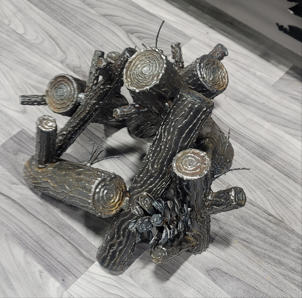 Steel fire logs