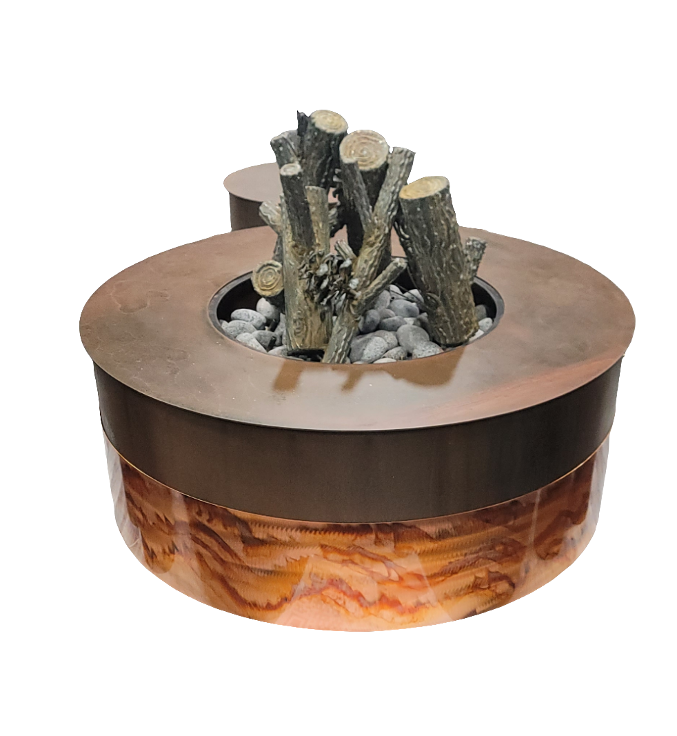 Steel fire logs