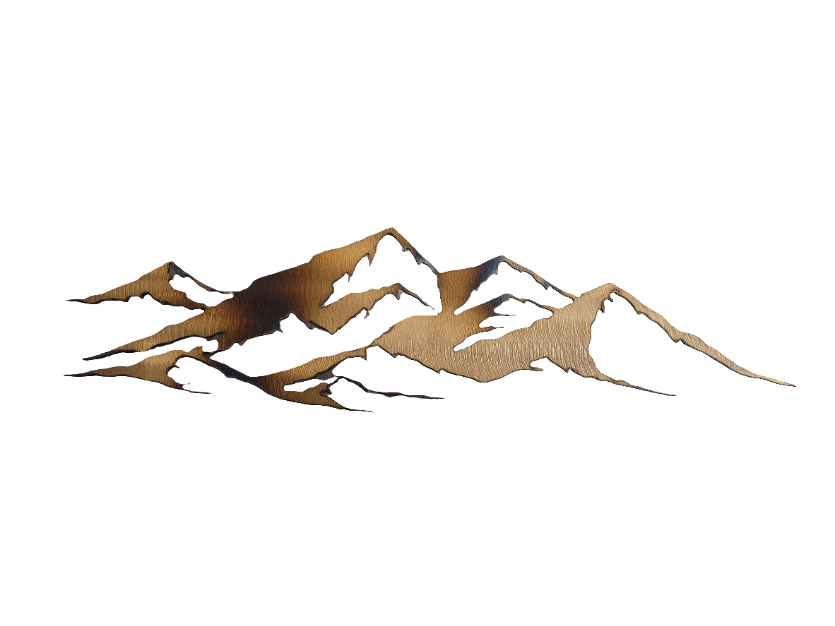 23" Mountain wall art