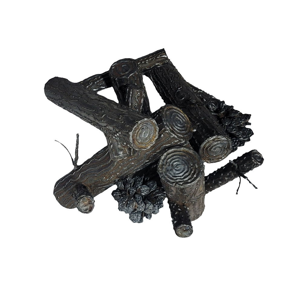Steel fire logs
