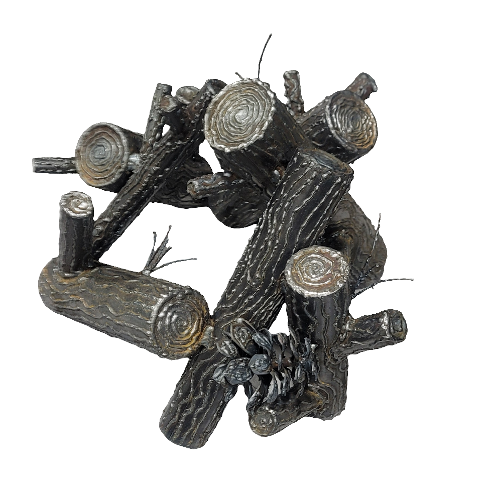 Steel fire logs