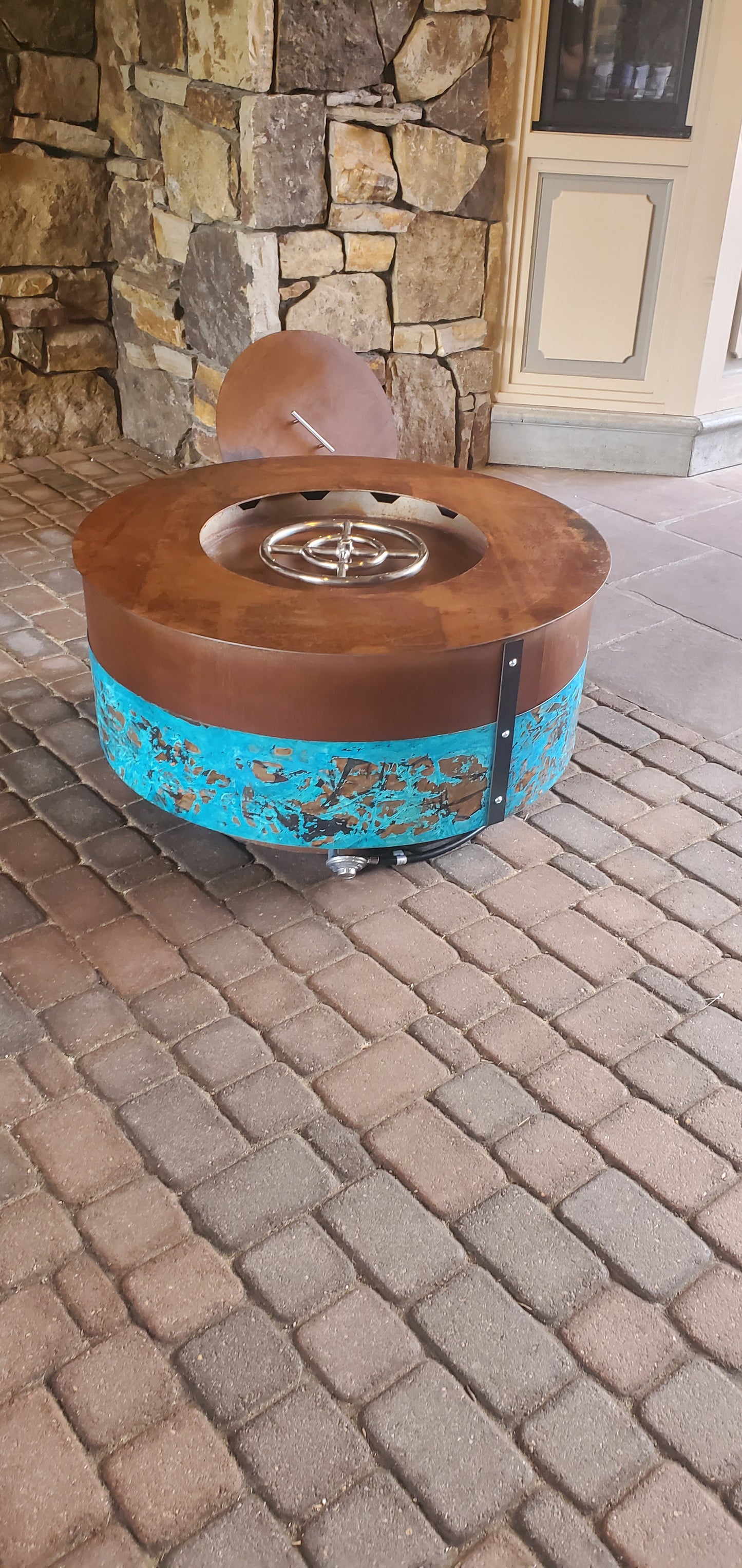 36in Firepit ( Oxidized Copper & Steel )