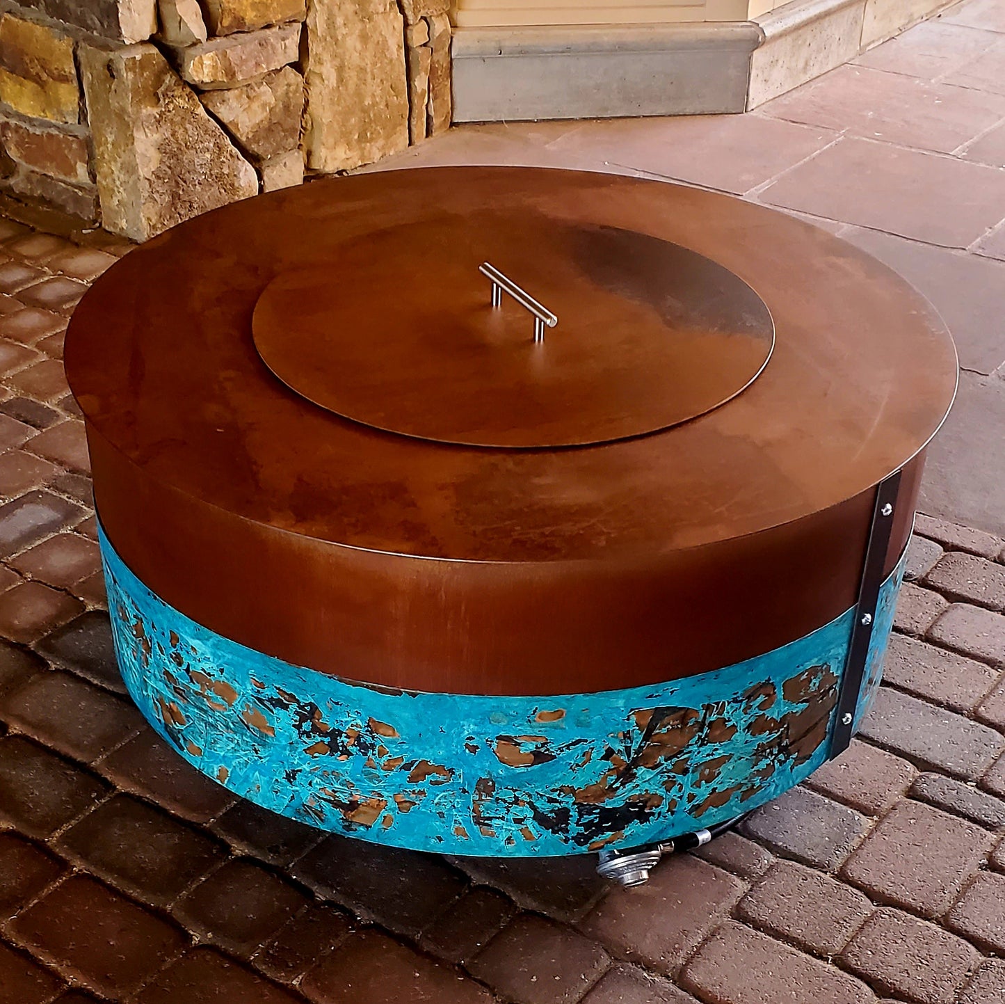 36in Firepit ( Oxidized Copper & Steel )