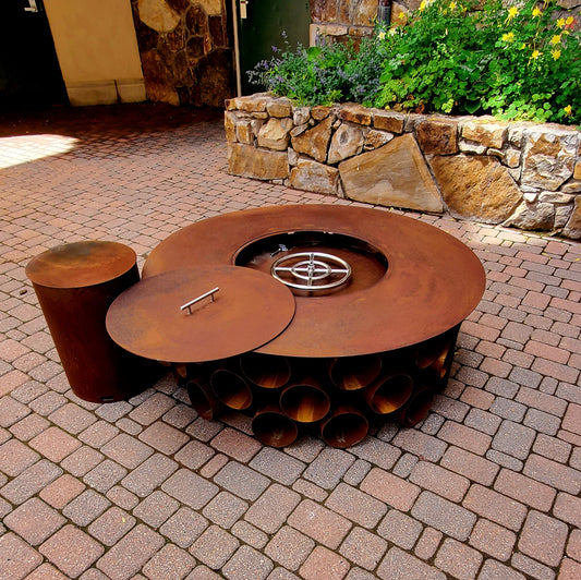 48in Modern Tube Fire pit