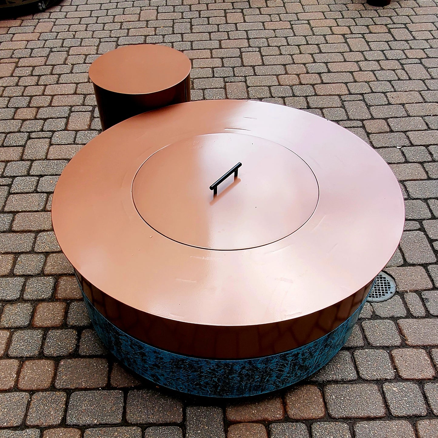 Stunning 36in Patina Fire Pit (Copper river & Patinated Copper)